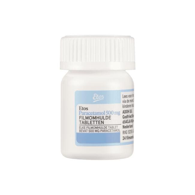 Etos Paracetamol 500mg Pot 24 stuks