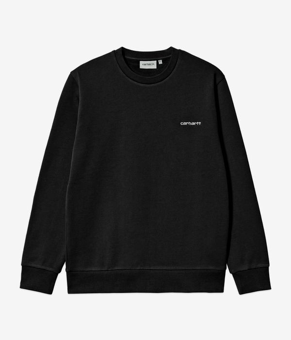 Carhartt WIP Script Embroidery Sweatshirt (black white)