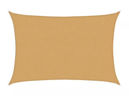 Voile d'ombrage 160 g/m² rectangulaire sable 2,5x4 m PEHD