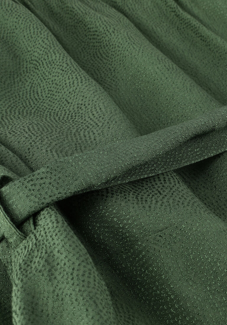 POM AMSTERDAM donkergroene pom amsterdam midi jurk mythical green