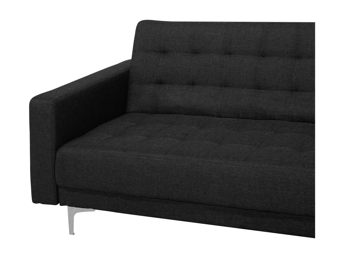 Canapé Angle à droite Convertible en Tissu Gris Graphite Dossier Réglable Aberdeen