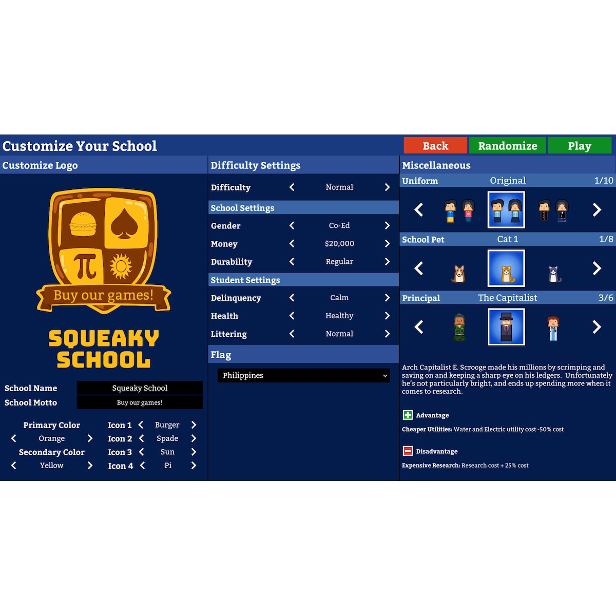 Academia : School Simulator - PC Windows,Mac OSX,Linux