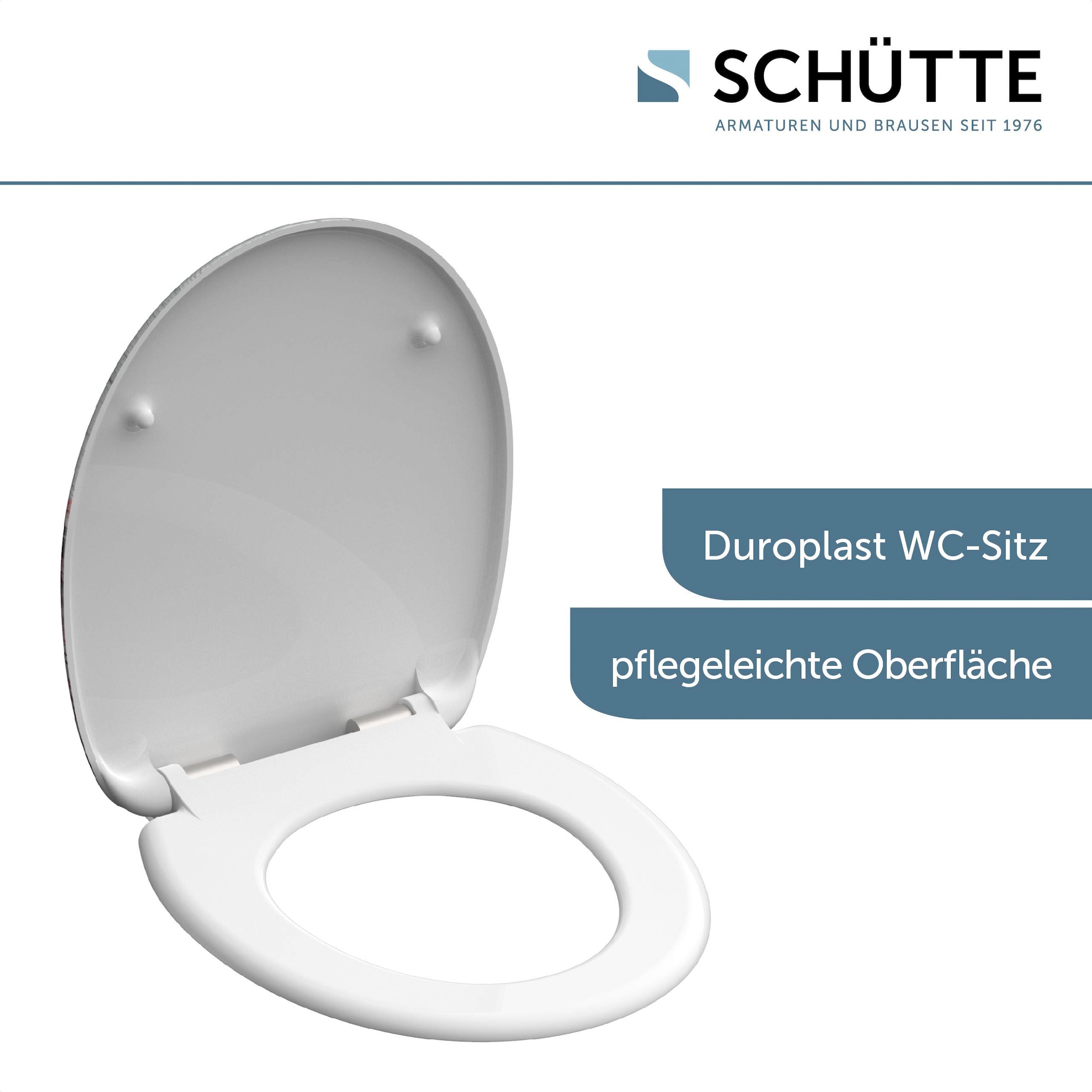 Schütte WC-Sitz »Flowers&Wood« Duroplast, Absenkautomatik, Motivdruck