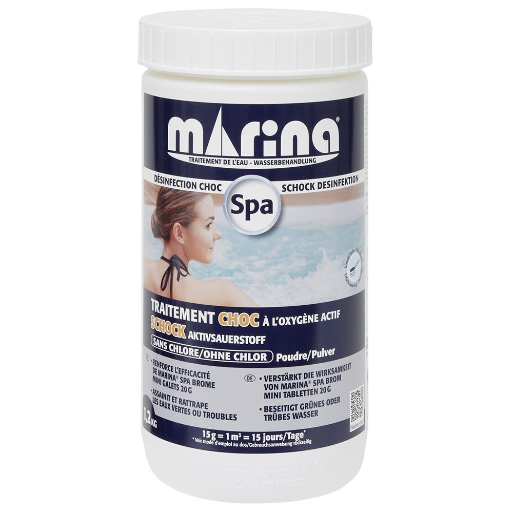 Choc oxygène actif sans chlore poudre pour spa 1,2kg