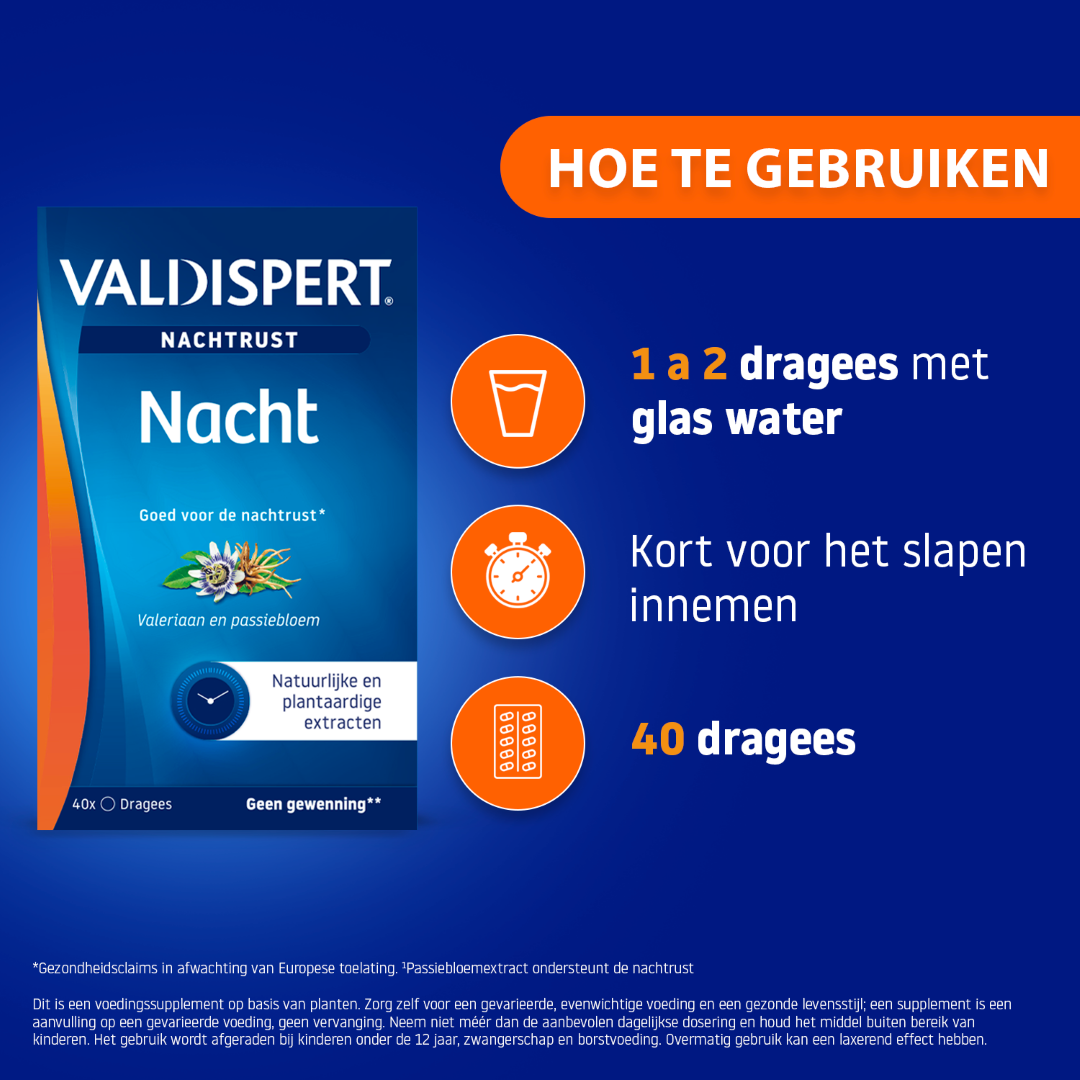 Valdispert Nacht (40 dragees)