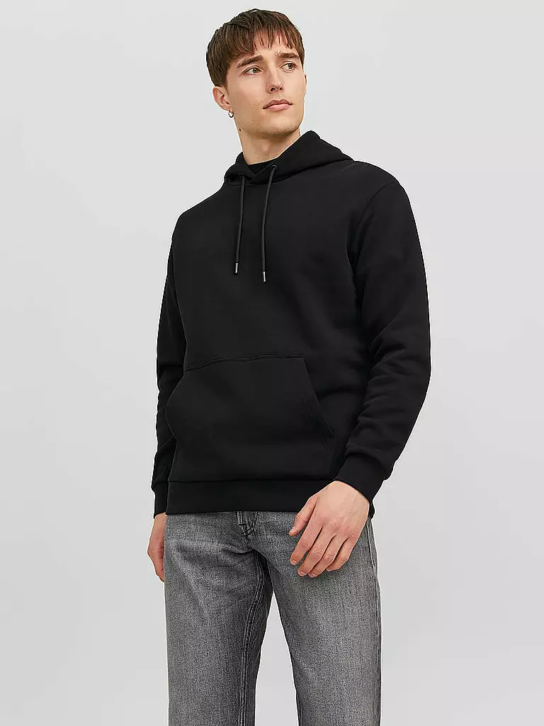 JACK & JONES Kapuzensweater - Hoodie  JJEBRADLEY schwarz