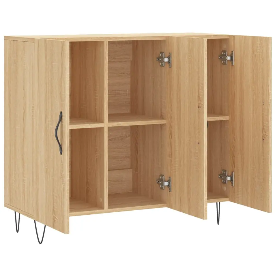 vidaXL - Dressoir - Bruin - Bewerkt hout