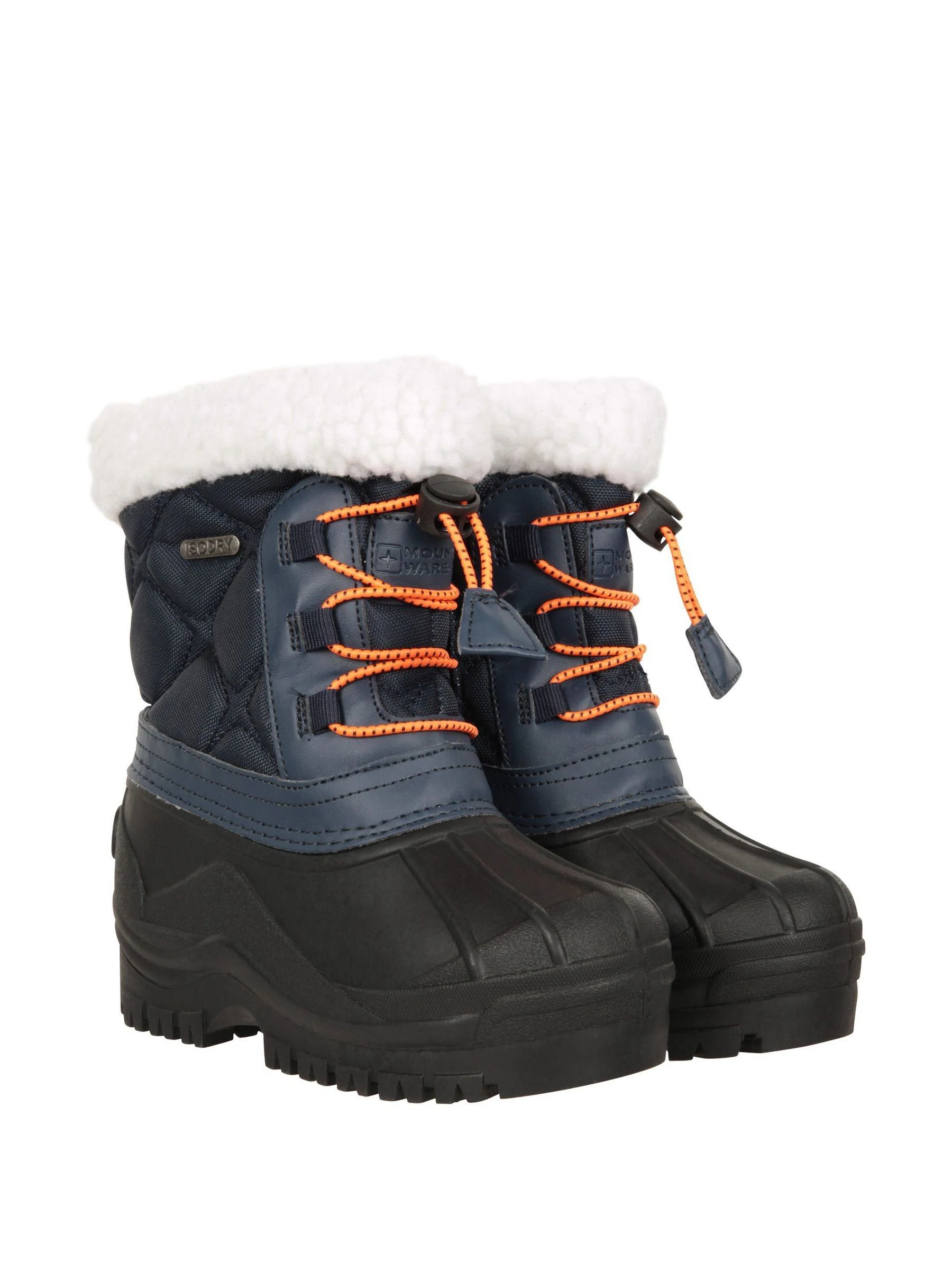 Blauw - Mountain Warehouse Arctic Junior waterdichte, met fleece gevoerde, aanpasbare sneeuwlaarzen