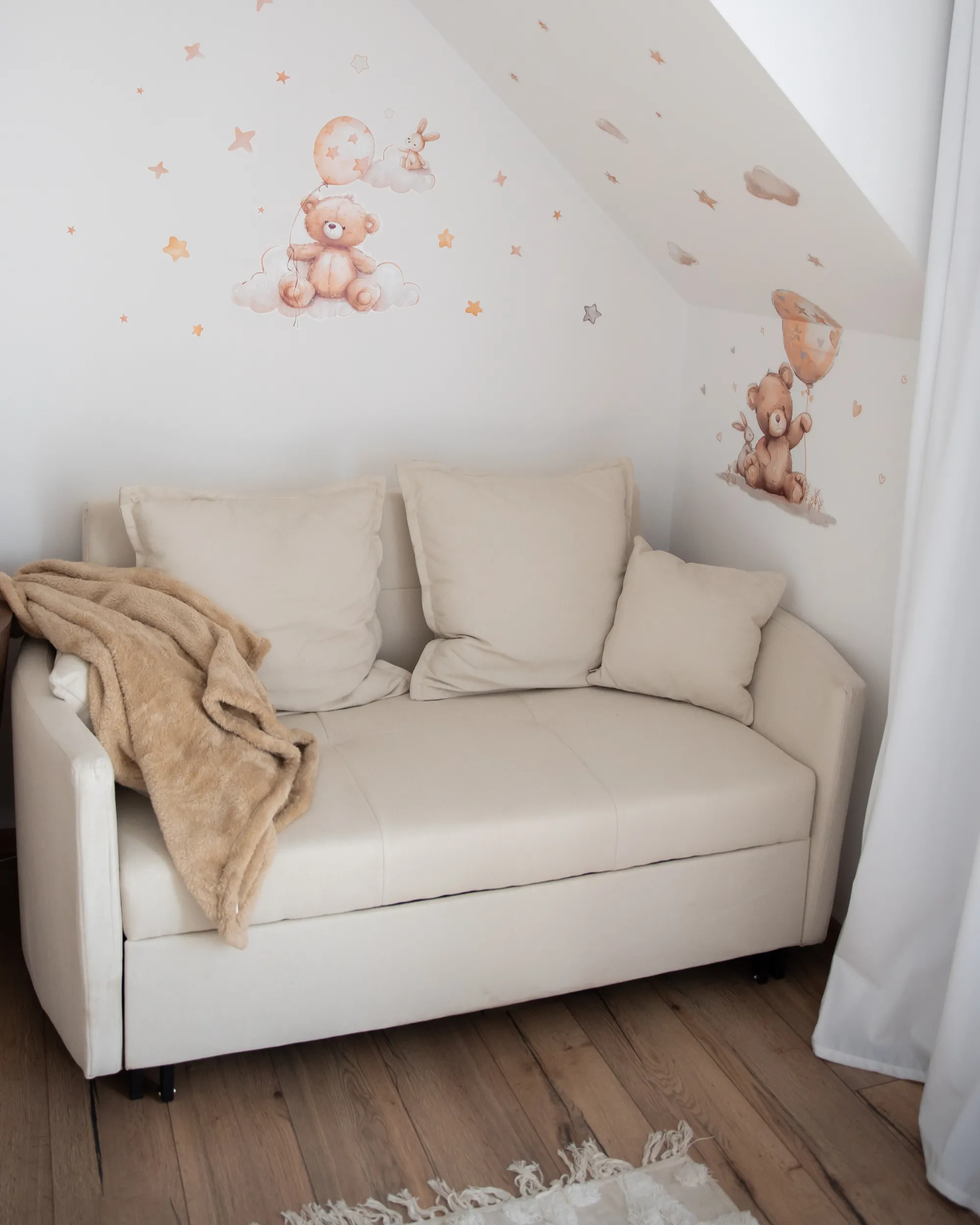 Plaid NAMDU 125 x 150 cm Zandbeige