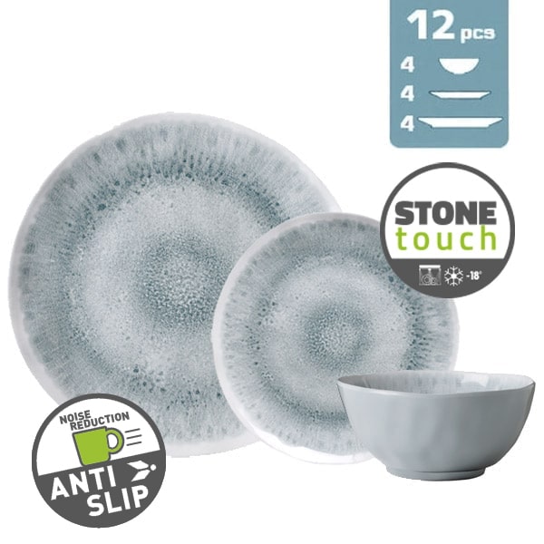 Lot de vaisselle Stone Touch PEARL Midday