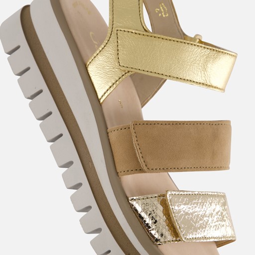 Gabor Sandalen goud Synthetisch