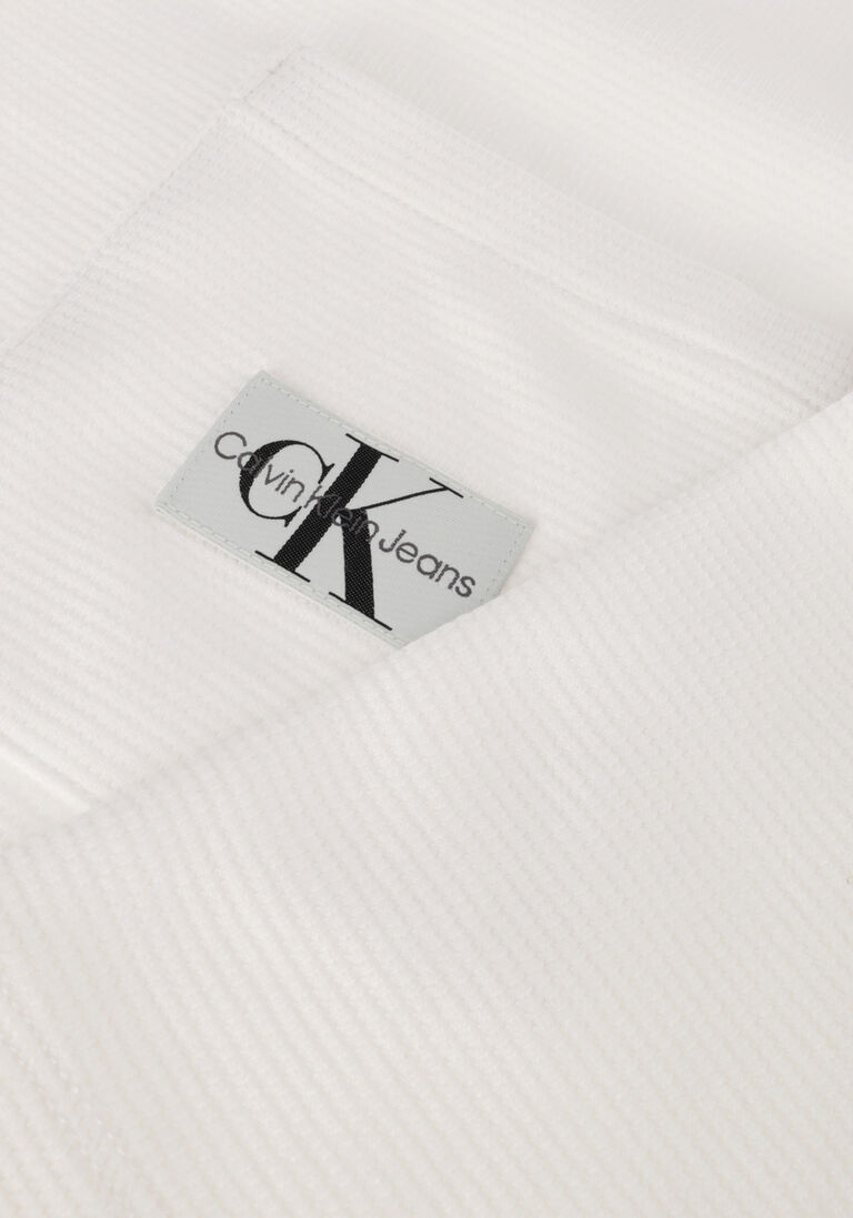 CALVIN KLEIN witte calvin klein blouse waffle loose shirt