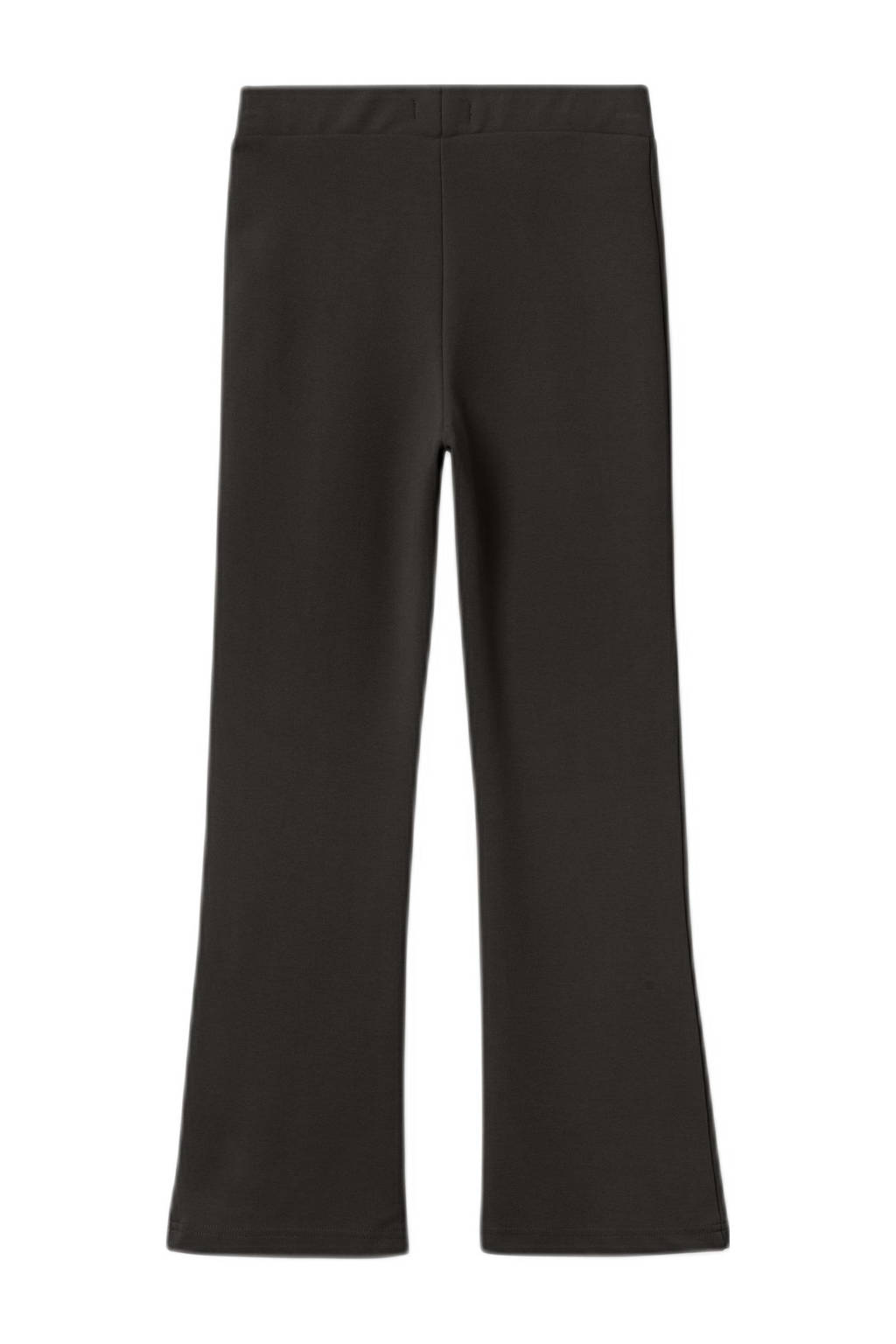 NAME IT high waist flared broek NKFFRIKKALI zwart