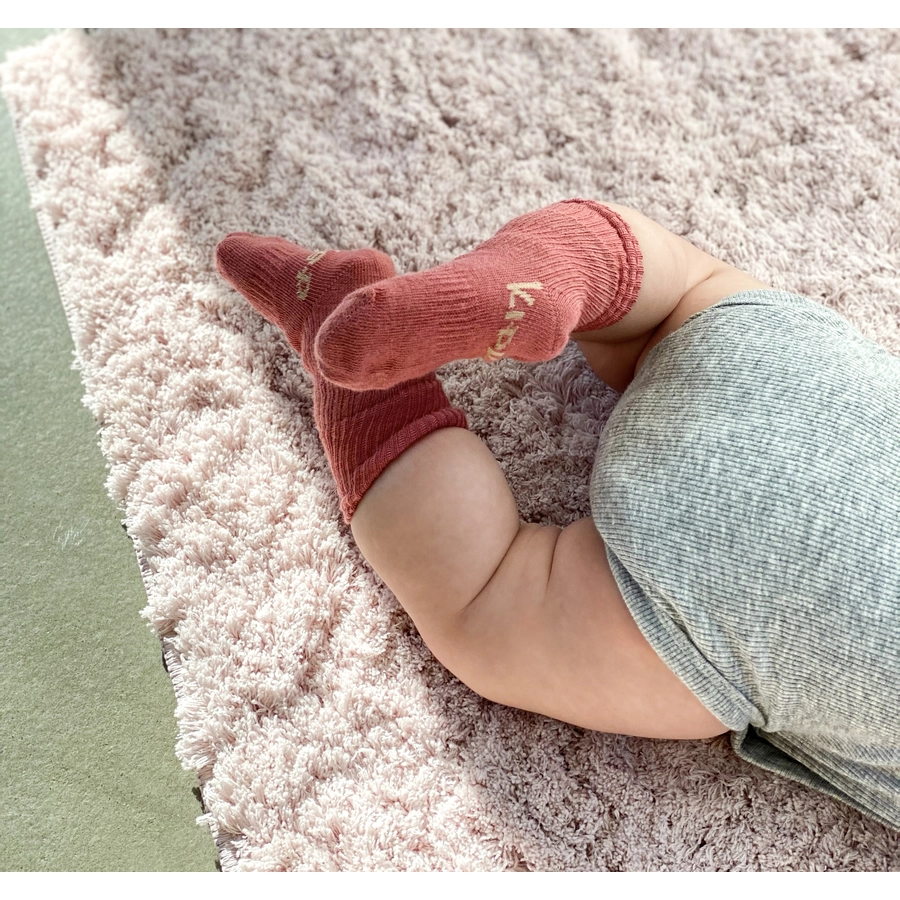 KipKep Stay-On Socken 2er-Pack Dusty Clay