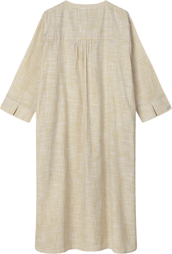 Juna Monochrome Lines Sonja dress okker/hvid XS Gul