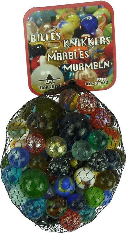 Knikkers in net 500 gram