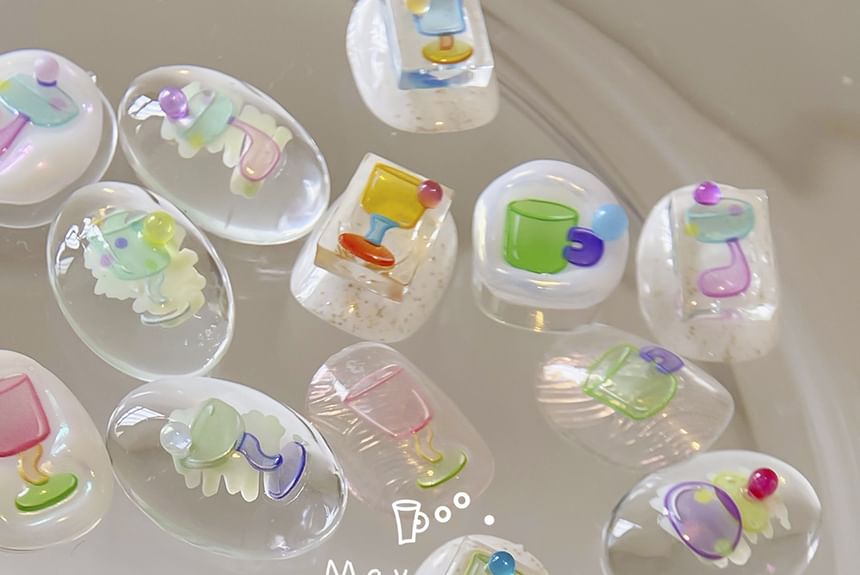 Epoch - Wijnglas Nail Art Stickers (Diverse ontwerpen)