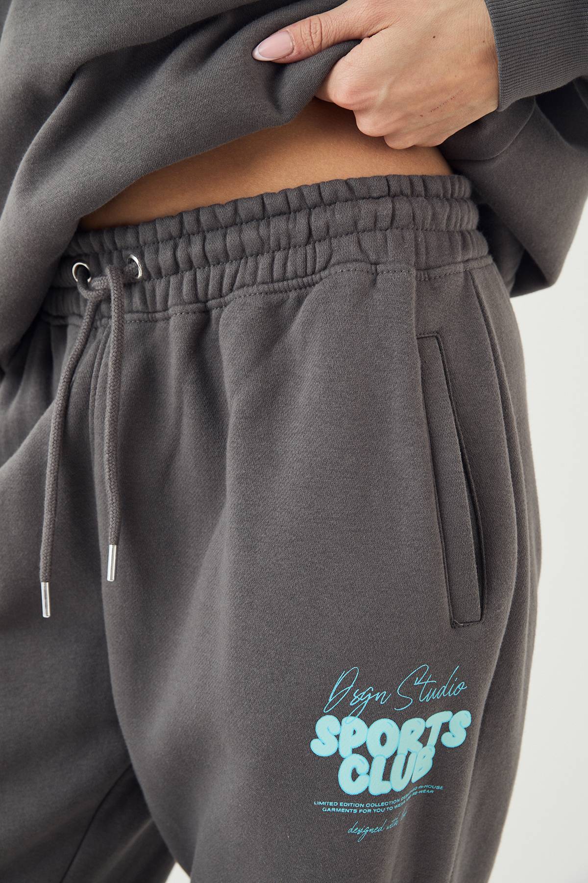 Jogging Oversize à Revers DSGN Studio Sports Bubble Slogan