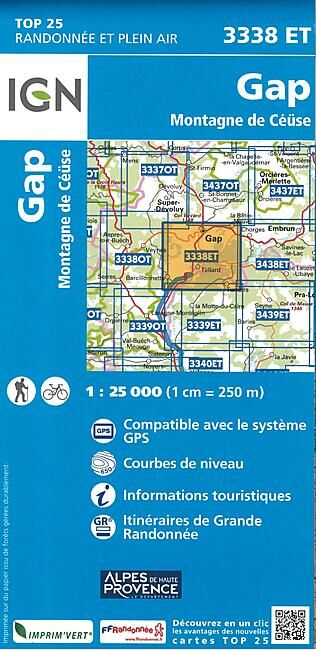 IGN - TOP25 3338ET GAP 1 25 000