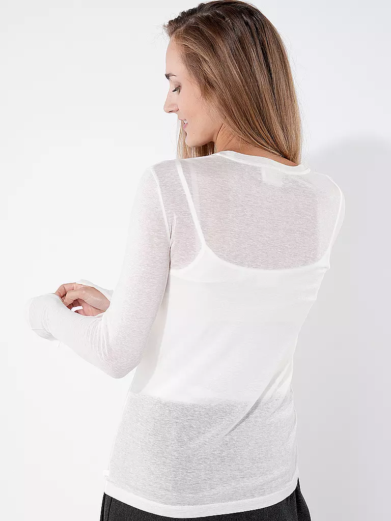 CLOSED Langarmshirt creme