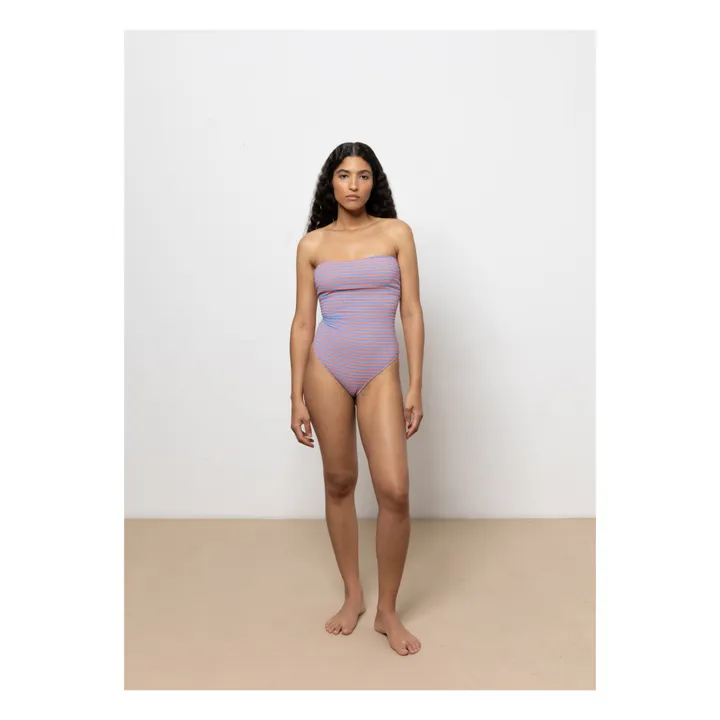 Caro luna Maillot 1 Pièce Olaya  Seersucker | Lavande