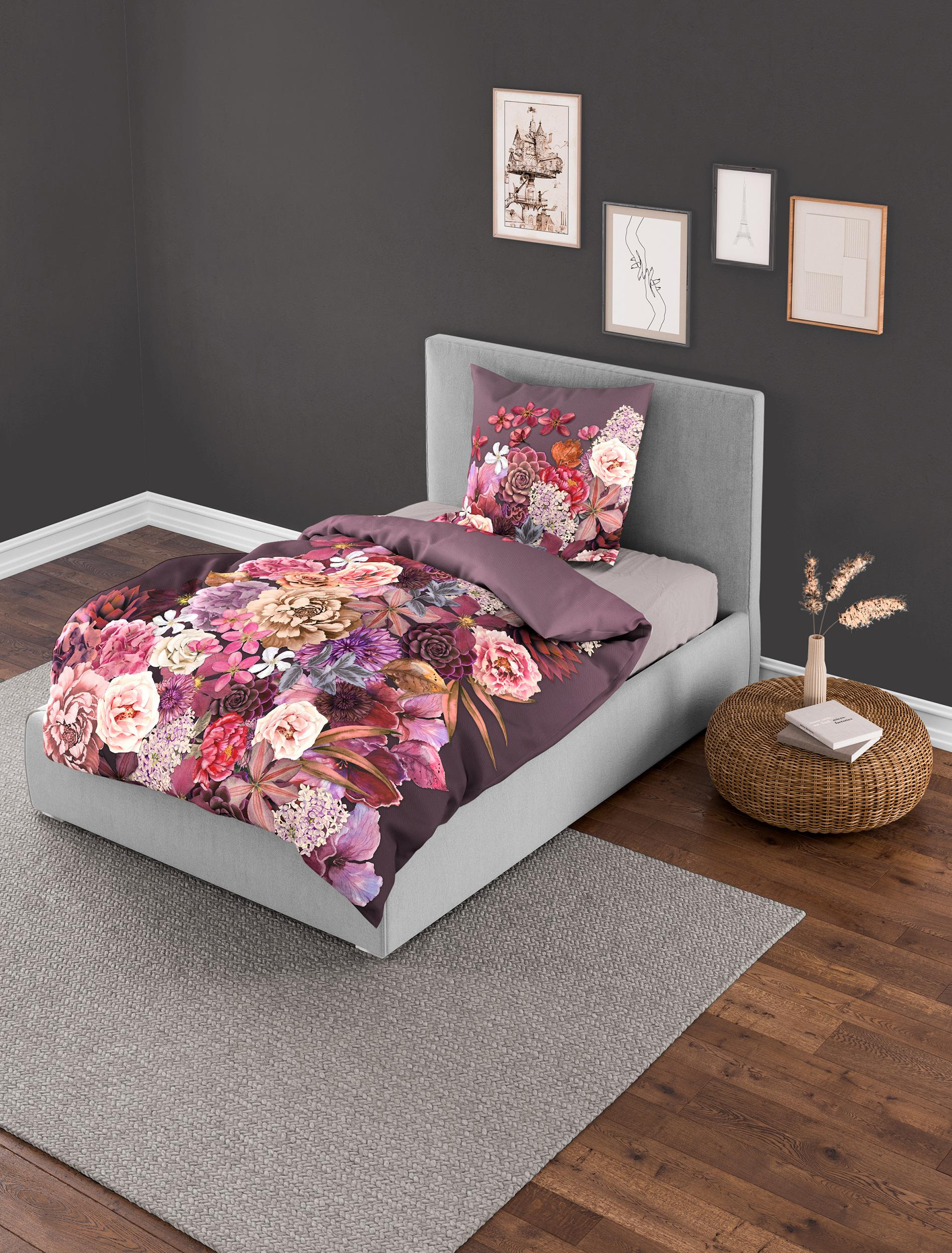 Bettwäsche Mako-Satin fraise