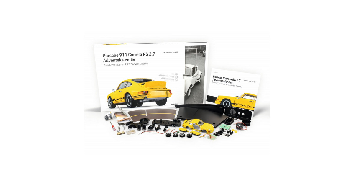 FranzisPorsche 911 Carrera RS 2.7 Adventskalender Modelvoertuig  (Schaal 1:24)