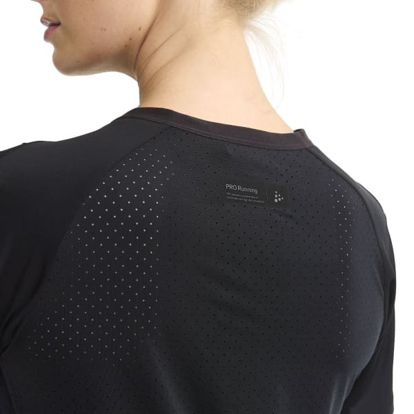 T-shirt running CRAFT PRO HYPERVENT TEE 2 W BLACK