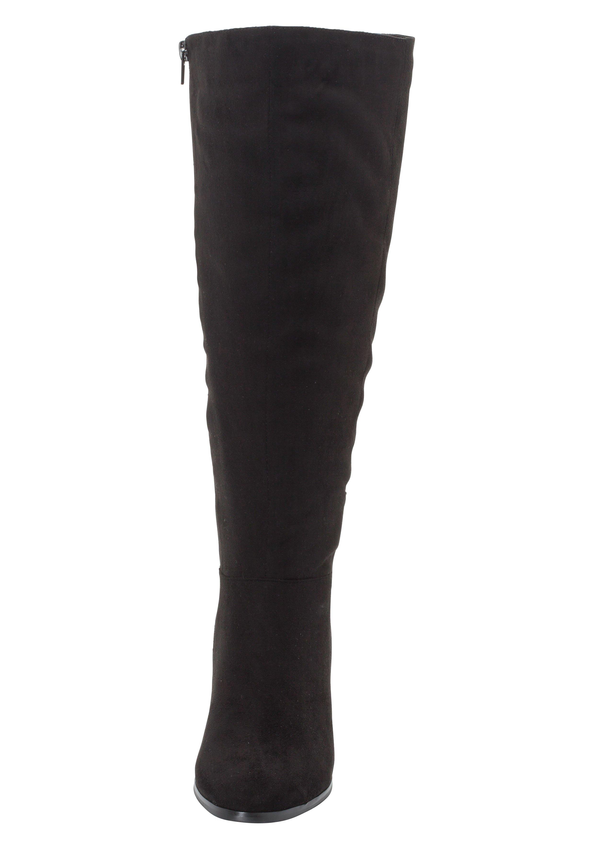 Weitschaftstiefel mit Stretch-Einsatz, in 3 Schaftweiten
