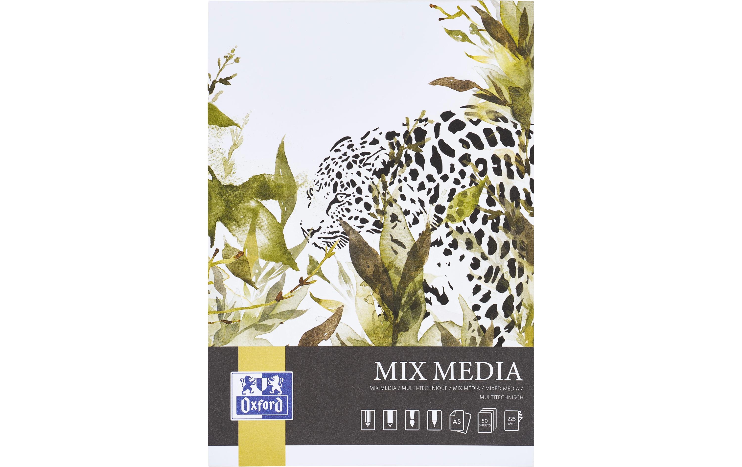 Aquarellblock 50 Blatt, A5Mix Media Block recycelbar 225 g/m²