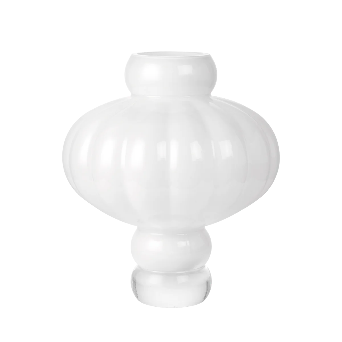 Louise Roe  Balloon vase #03, opal white - H:40 cm.