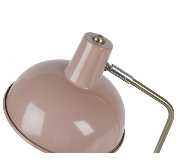 Table lamp Hood iron matt faded pink