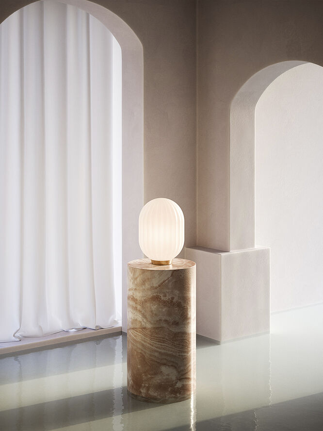 Nordic Tales Modeco  table lampe Hvid