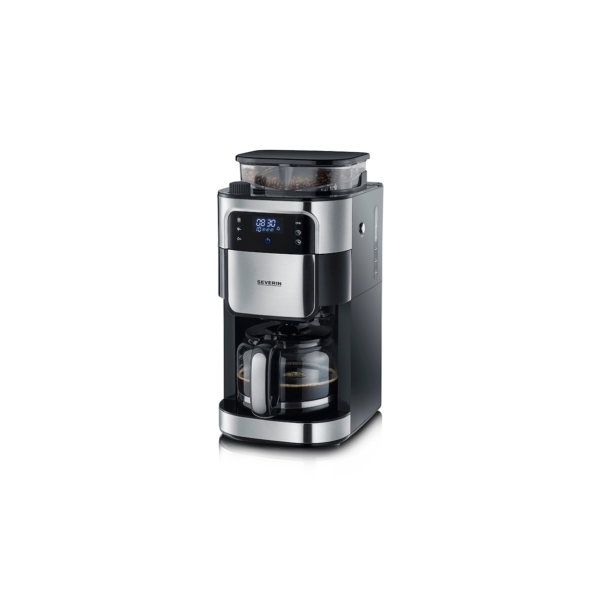 Grinding coffee machine Steel/Black