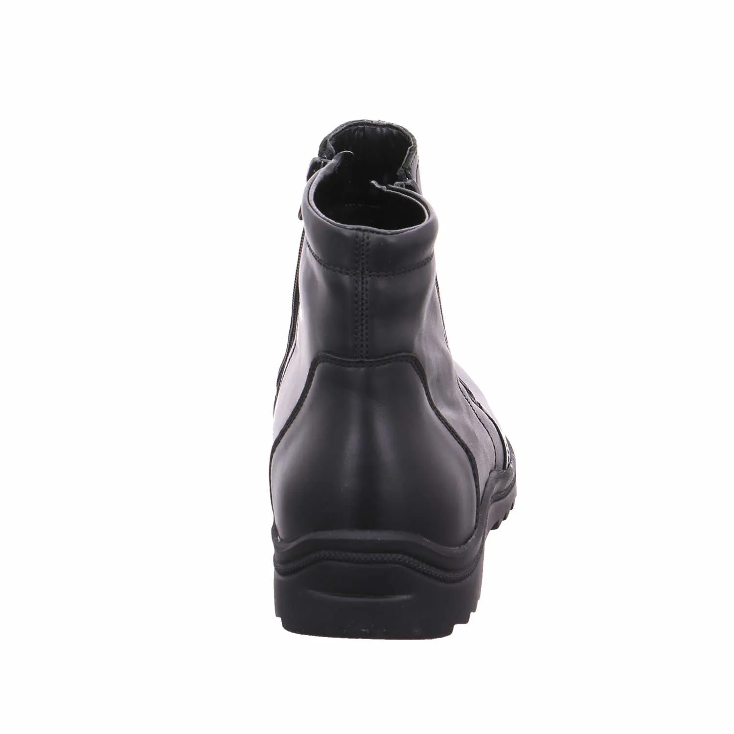 WALDLÄUFER Herbst- Winterstiefel Schwarz Leder