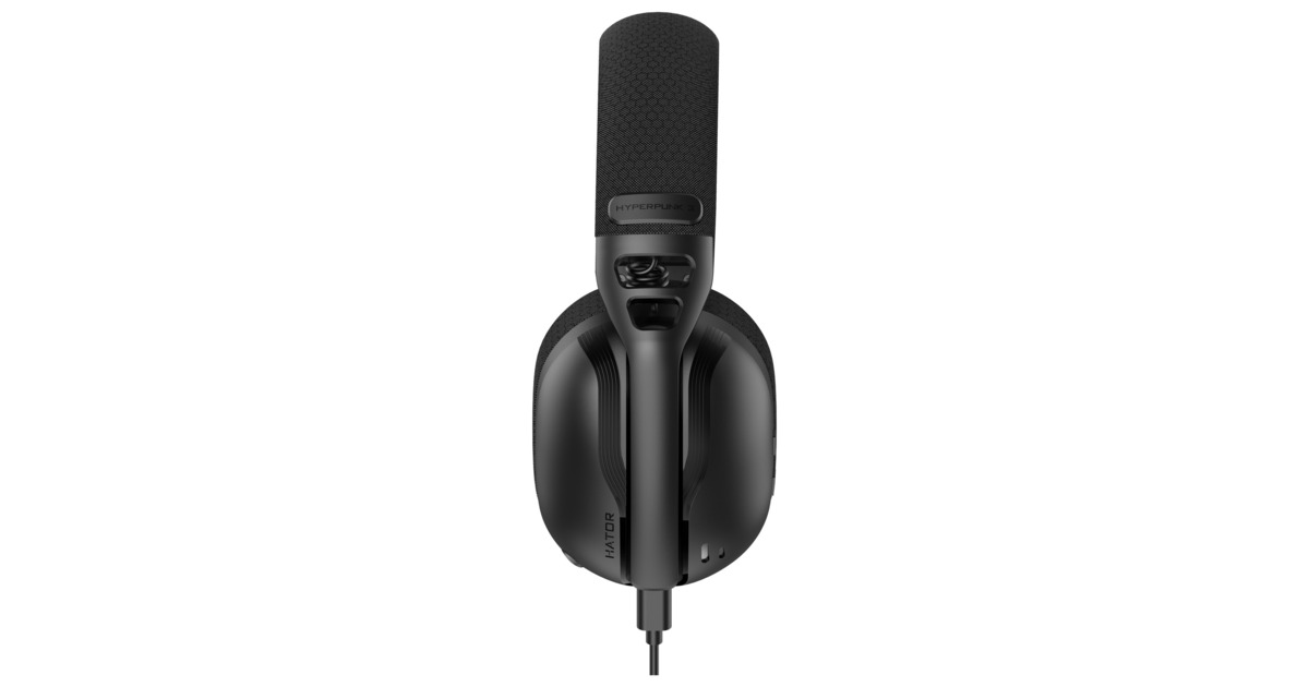 HatorHyperpunk 3 USB over-ear gaming headset  (Zwart, Virtual 7.1 Surround Sound, USB-A / USB-C / Bluetooth)
