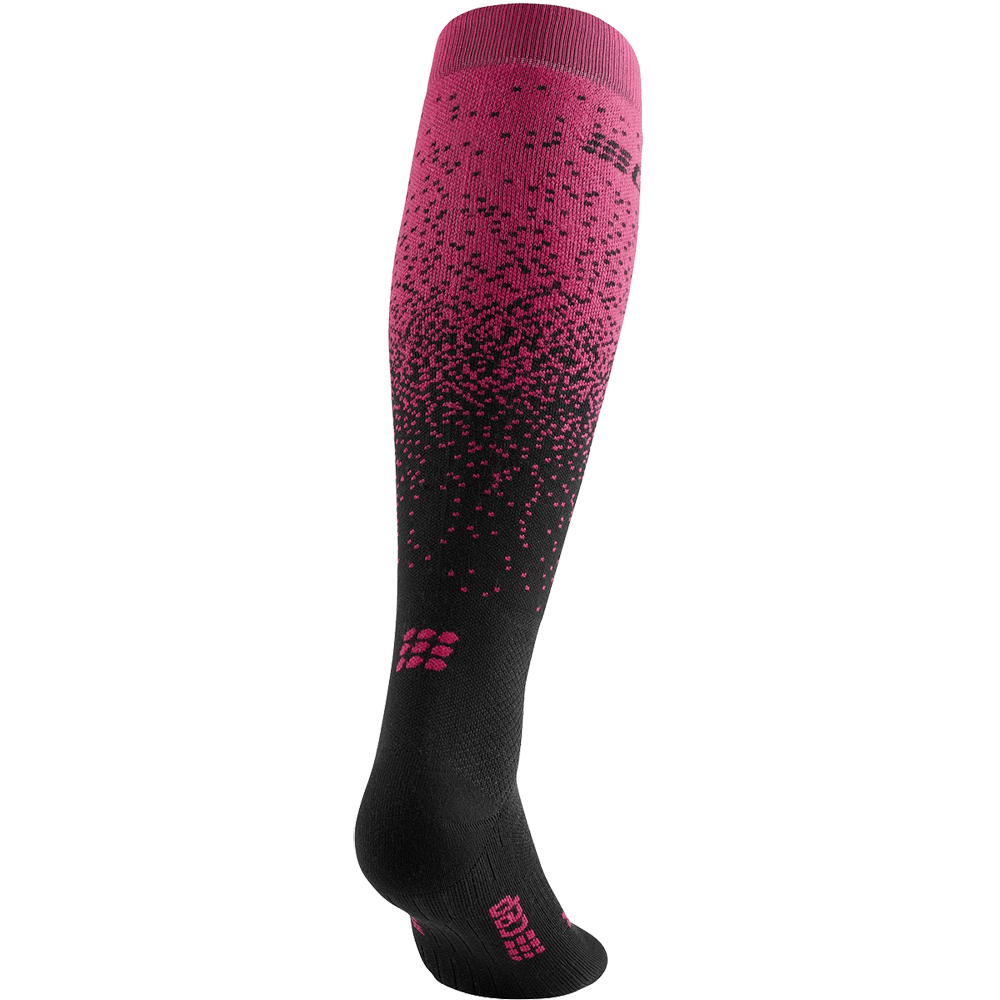 CEP Snowfall Compression Skisocken Damen schwarz