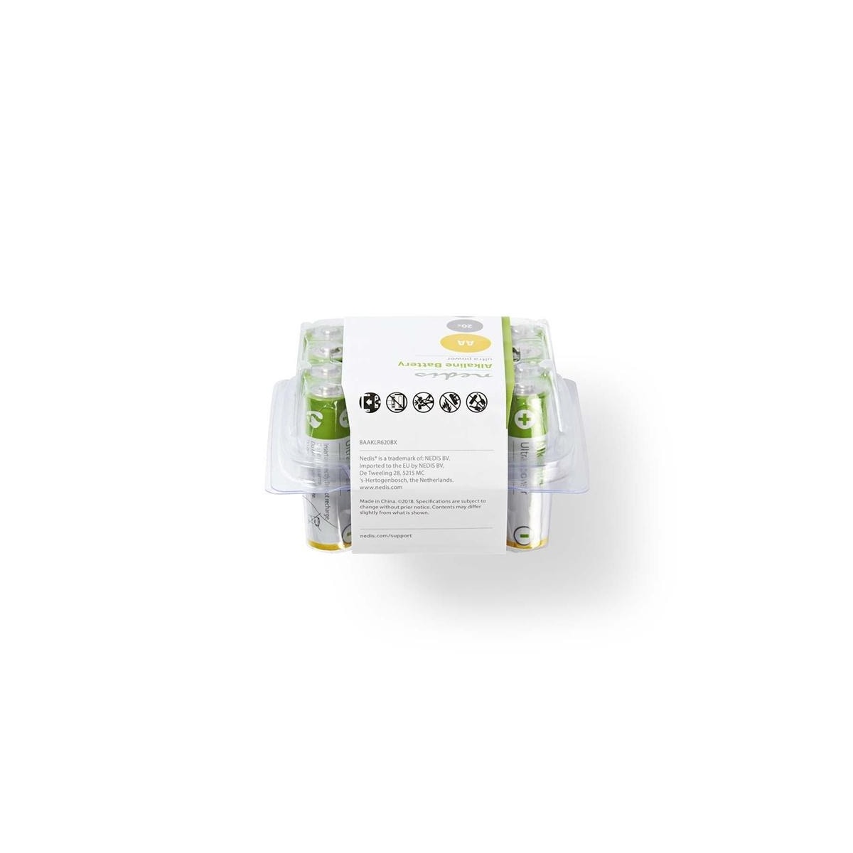 Nedis Alkaline Batteri AA | 1.5 V DC | 20-Pakke