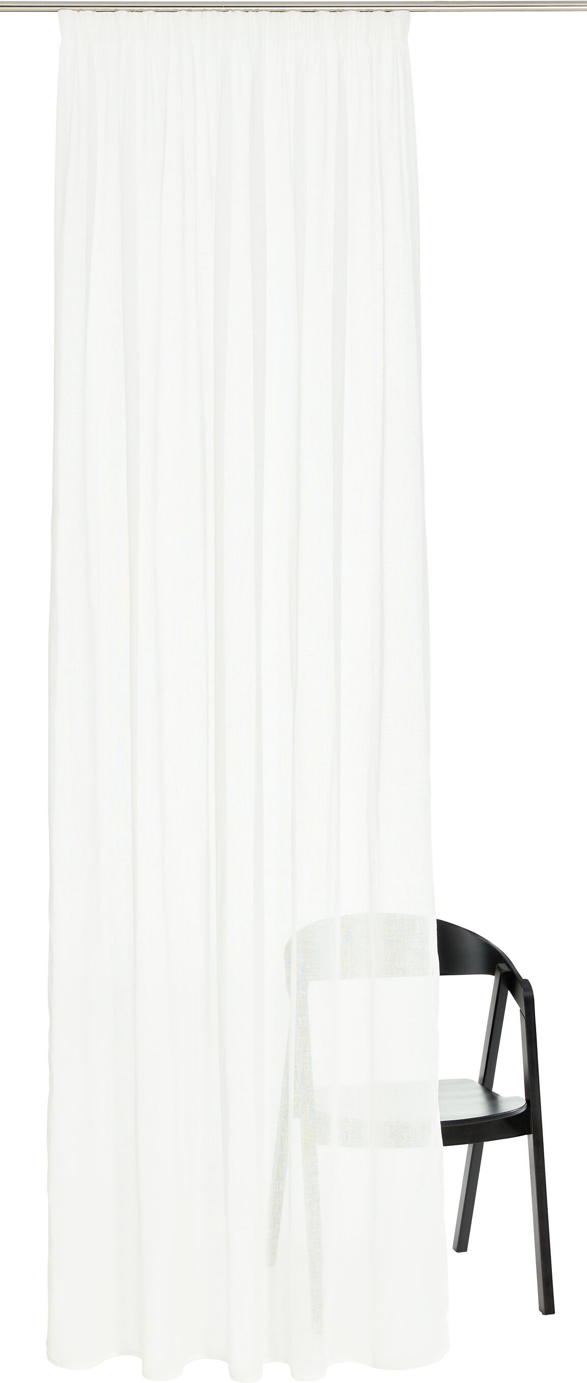 PAOLO Fertigvorhang Tag - Weiss / B: 150.0 cm x H: 250.0 cm