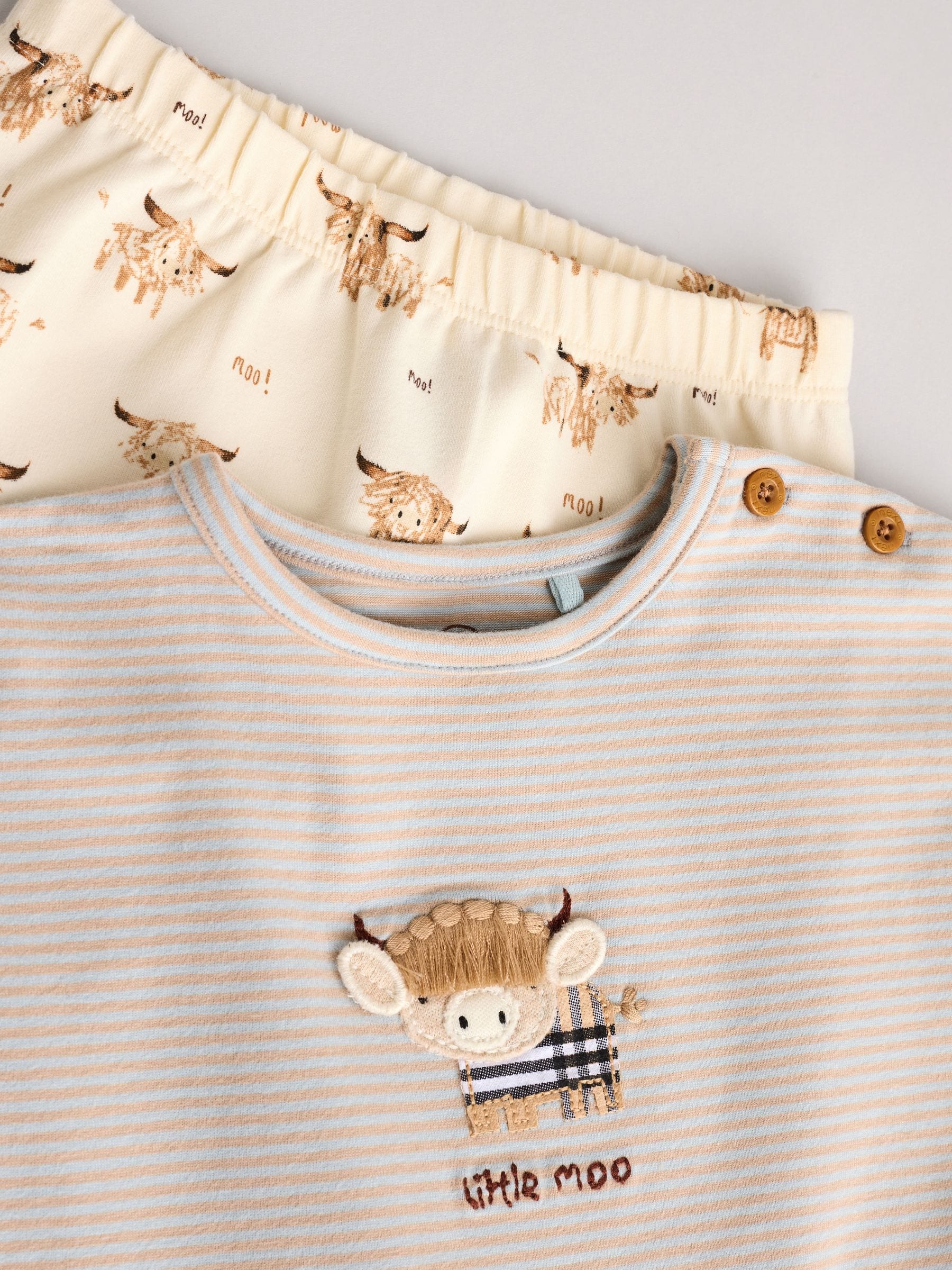 Beige Hamish - Baby T Shirt and Legging Set (0mths-3yrs)