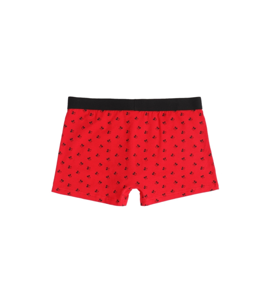 Cuecas boxer vermelhas com estampa do Mickey da Disney