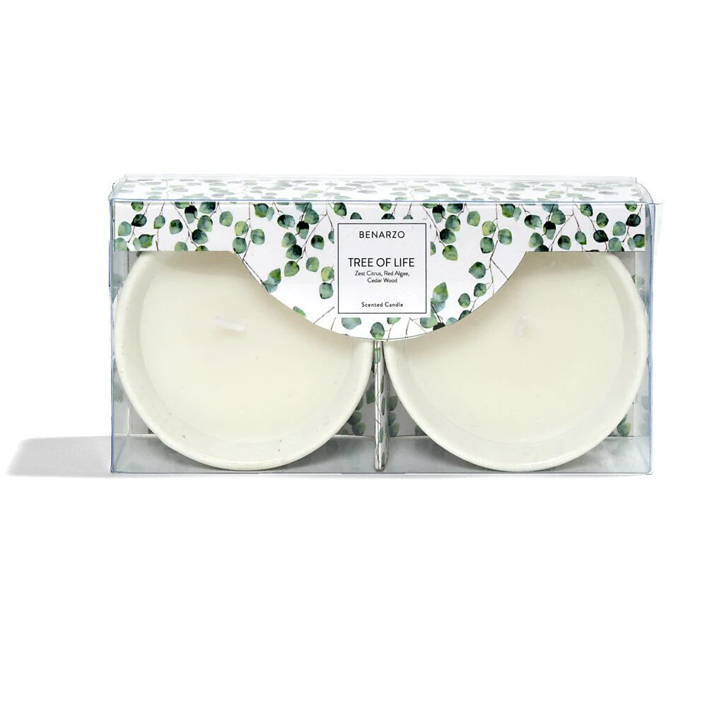Lot de 2 bougies parfumées 5H dans bol - 3 modèles