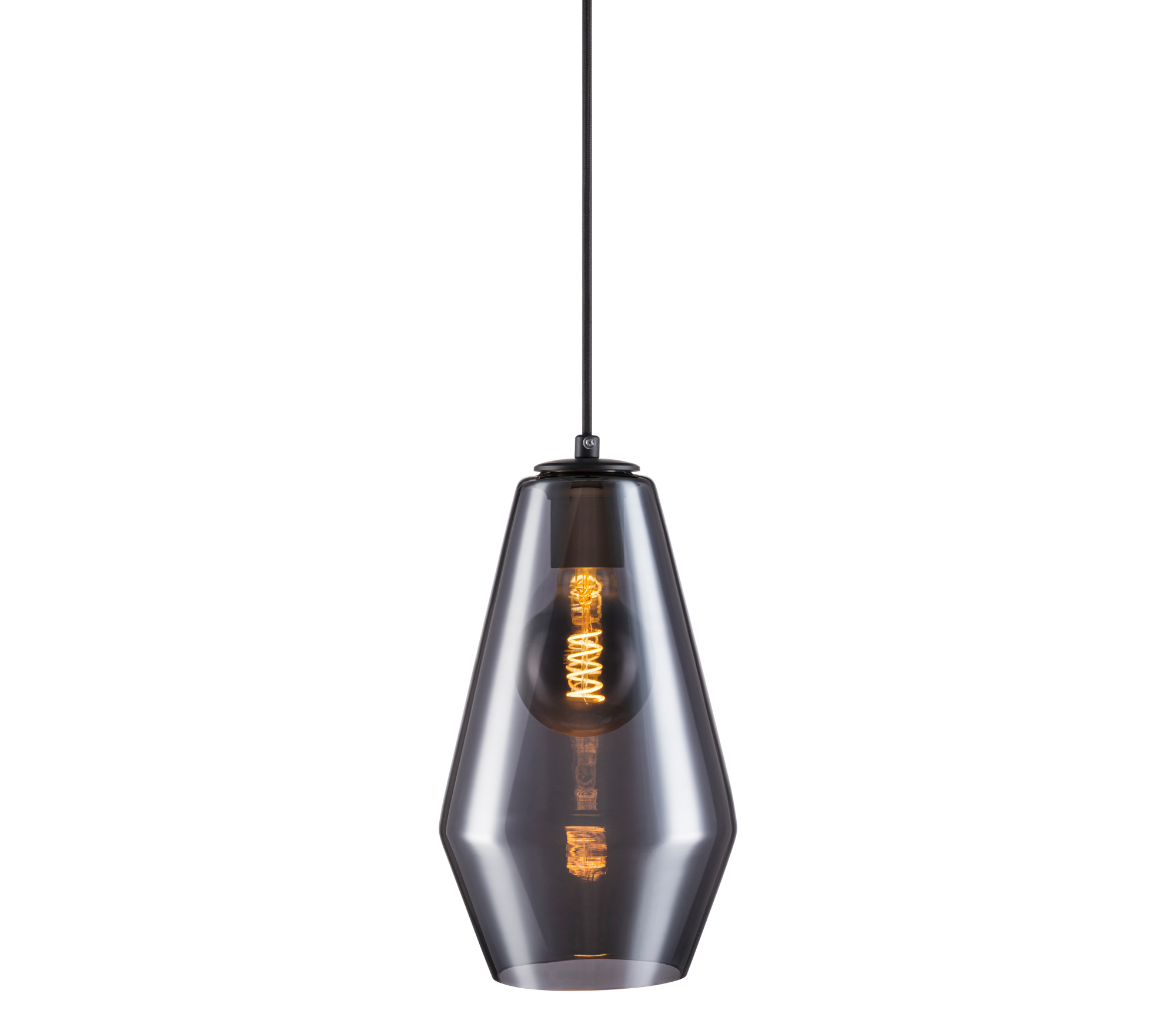Hanglamp Wilson 3 lichts rond black