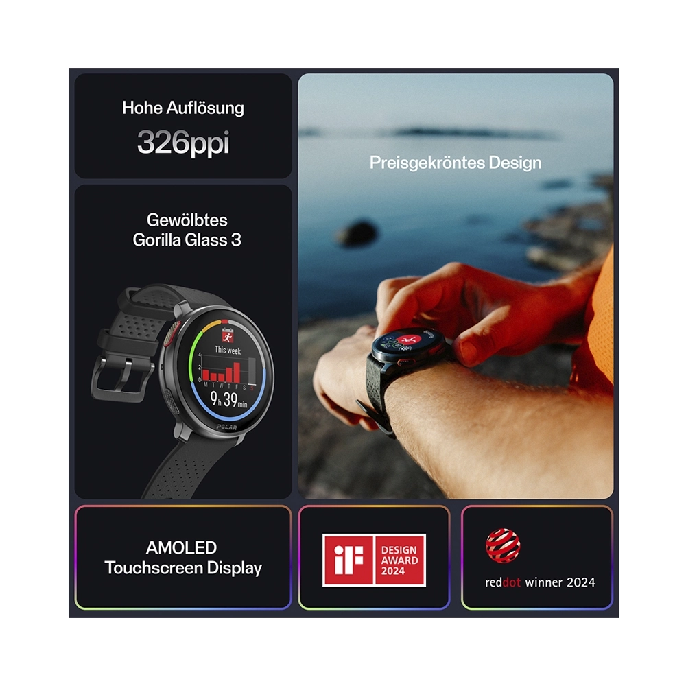 Polar Vantage V3 Smartwatch Night Black 47mm