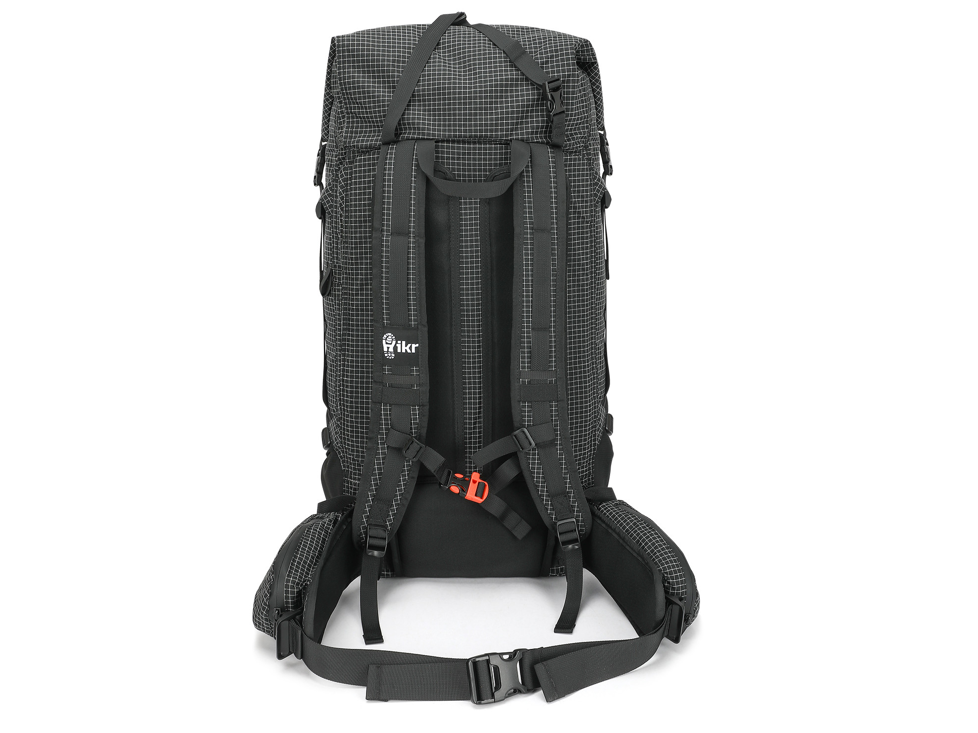 Hikr Size L Black Backpack - 40-45 liter