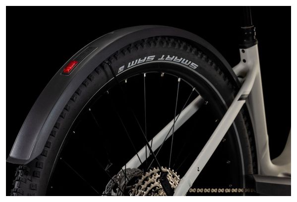 VTC Électrique Cube Nuride Hybrid EXC 800 Allroad Easy Entry Shimano Deore/Deore XT 12V 800 Wh 29'' Blanc Cotton Gris 2025