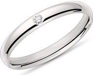 Ring voor dames in 14k witgoud met Diamant