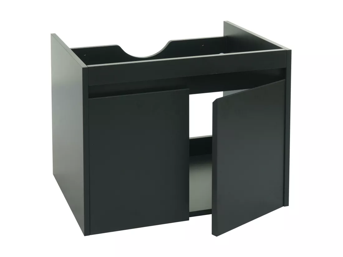 Meuble sous-lavabo MCW-L86, noir