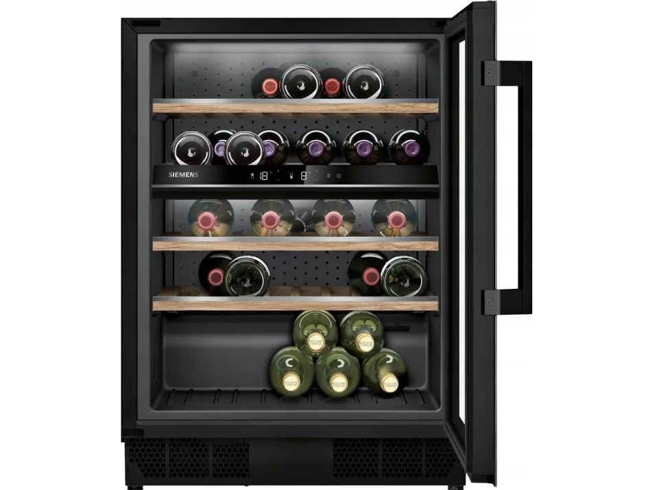 Siemens iQ500 KU21WAHG0 - Vinkøler - under køkkenbord - til indbygning - niche - bredde: 60 cm - dybde: 56 cm - højde: 82 cm - 120 liter - Klasse G
