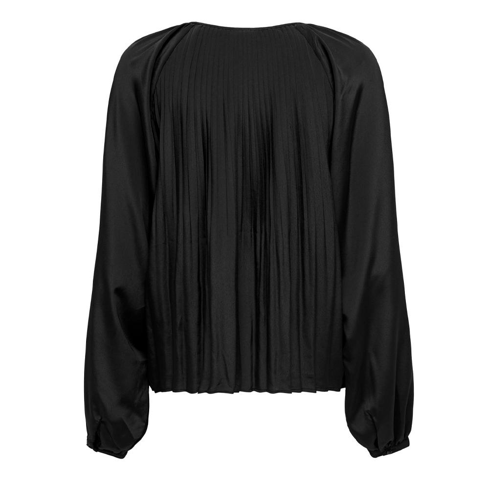 JDY Chemisier Plisser Noir Femme JDY Plisse Tie
